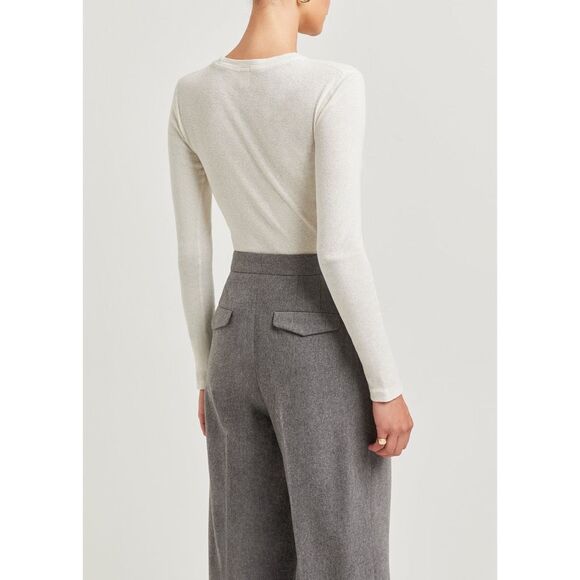 Re/Done '90s Baby Long-Sleeve in Vintage White Size M - Picture 4 of 12